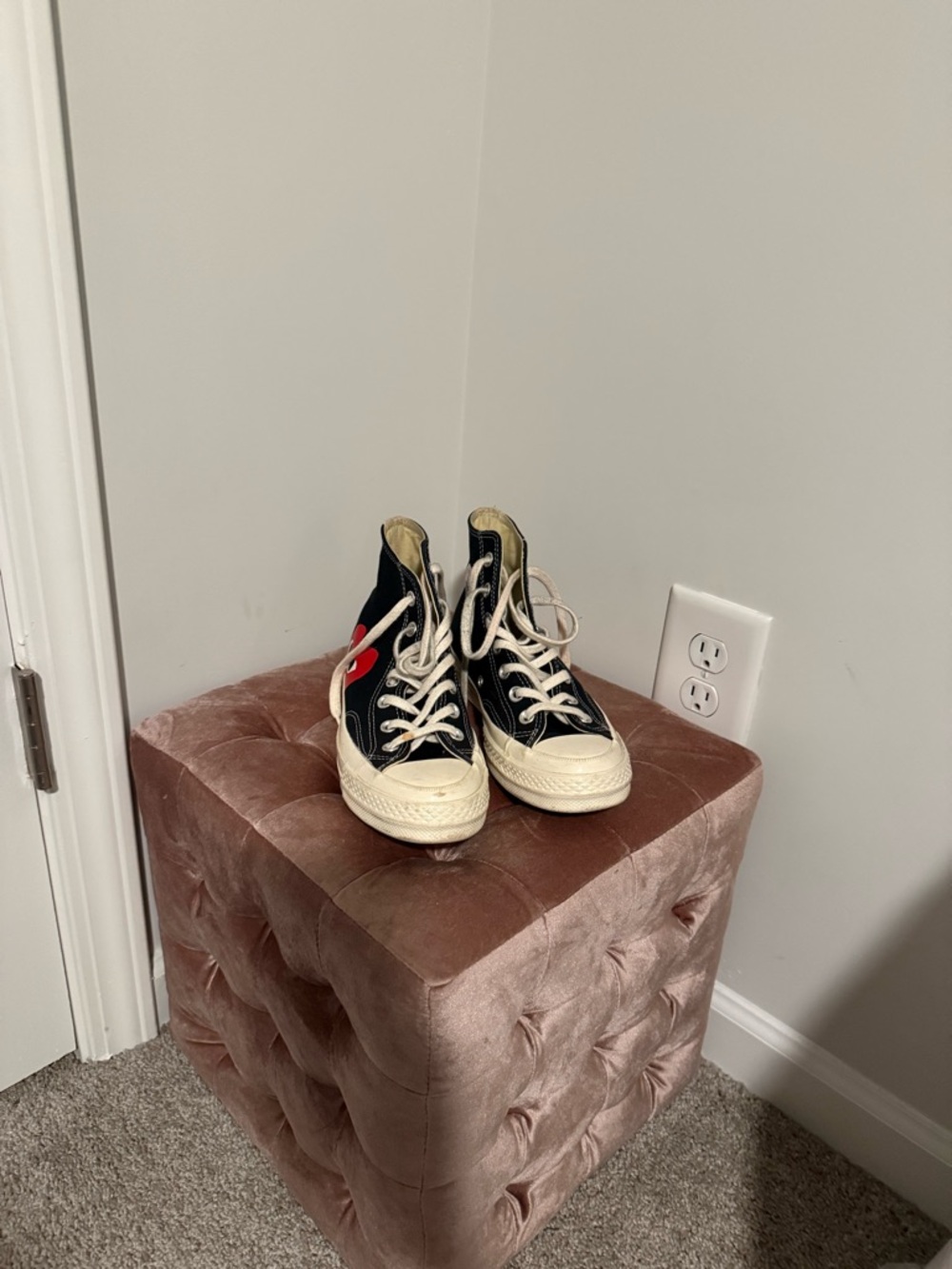 Comme Des Garçons PLAY Black Converse